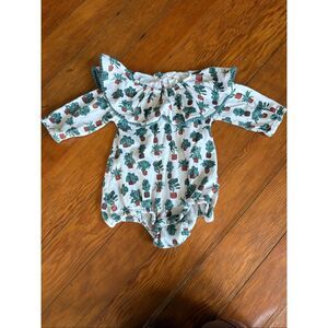 Kate Quinn Houseplants Pom Pom Bubble Romper